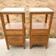 Art Deco pair of bedside tables in oak, 1930s.