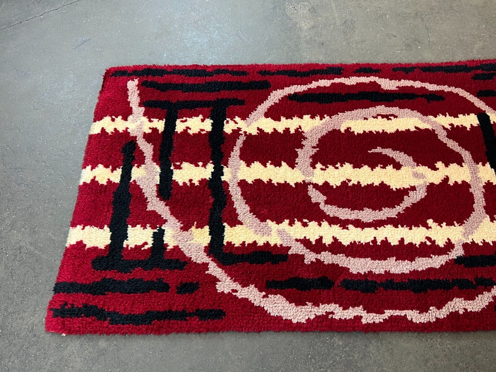 Rug danish design 60s 70s 90x180cm