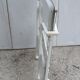 Serving white folding rolling table
