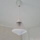 Conical opal glass ceiling lamp by Phillips, Netherlands 1920s