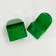 Set of 2 green hooks "2627" by Makio Hasuike for Gedy, 1970