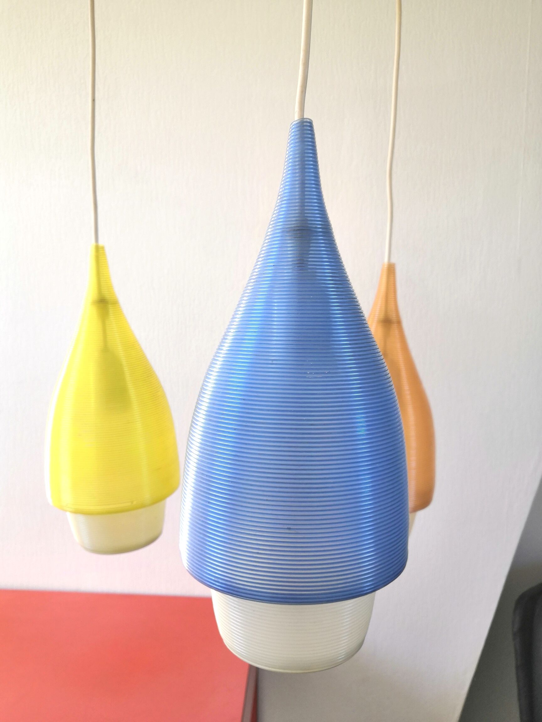 Lustre cascade gouttes d'eau design années 60- 70