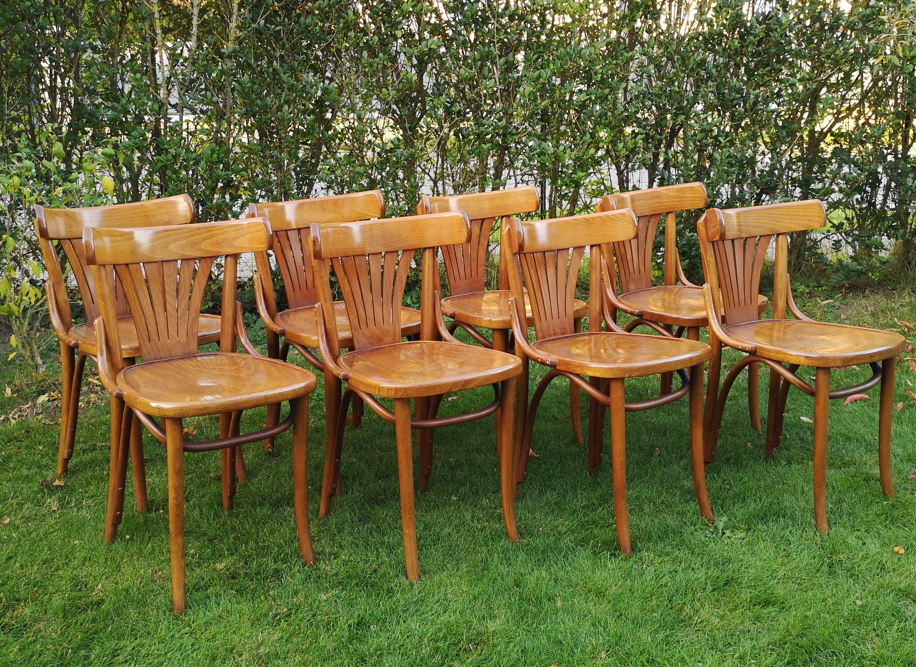 Set of 8 chairs Bistro