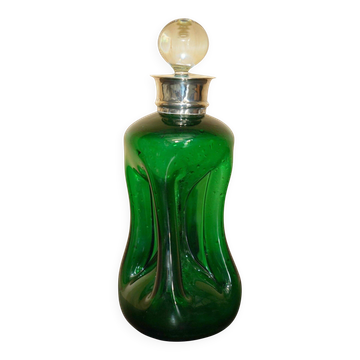 Carafe à vin antique 1904 col en argent sterling