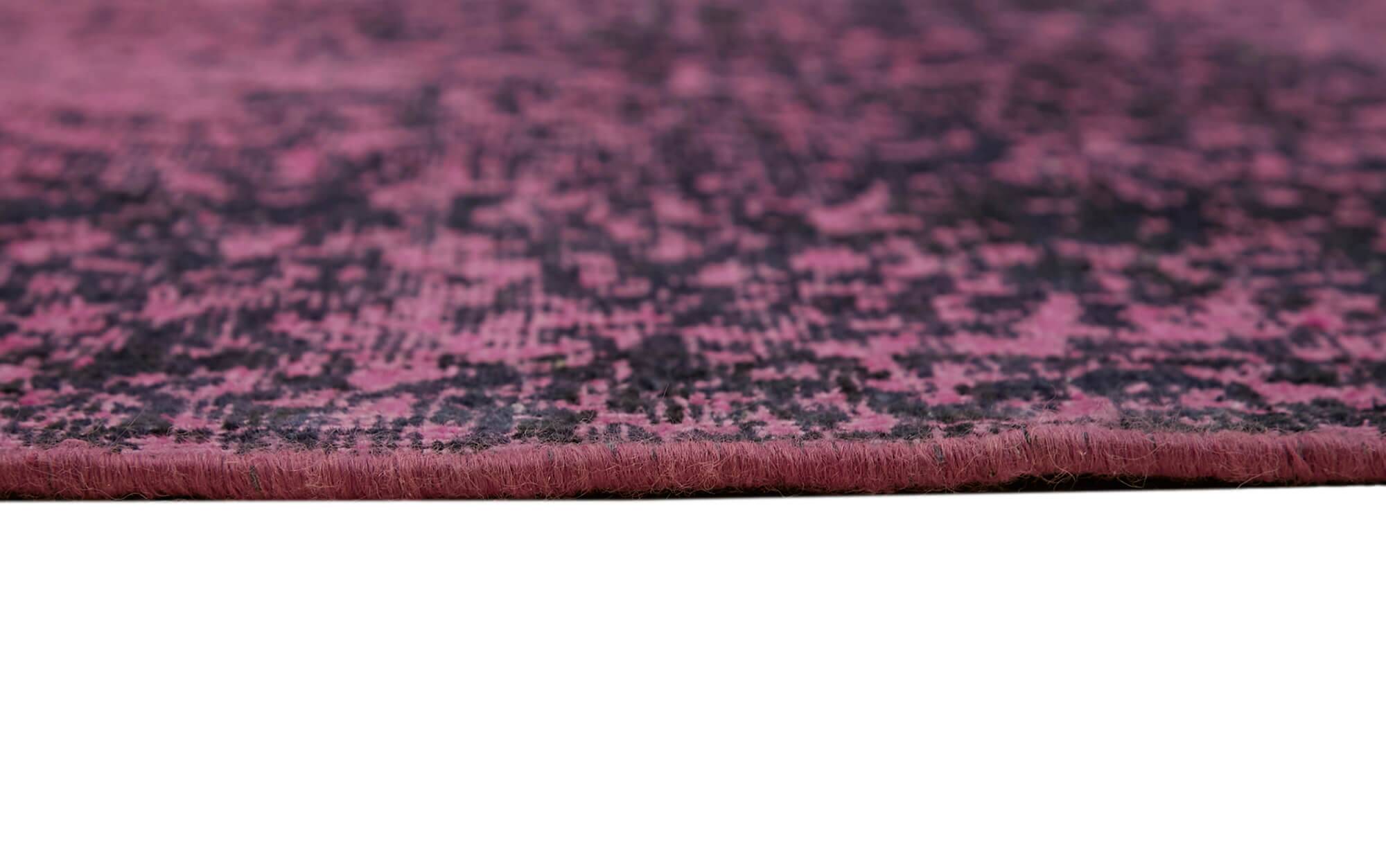 Handmade Turkish Decorative 1980s 284 cm x 380 cm Pink Wool Carpet
