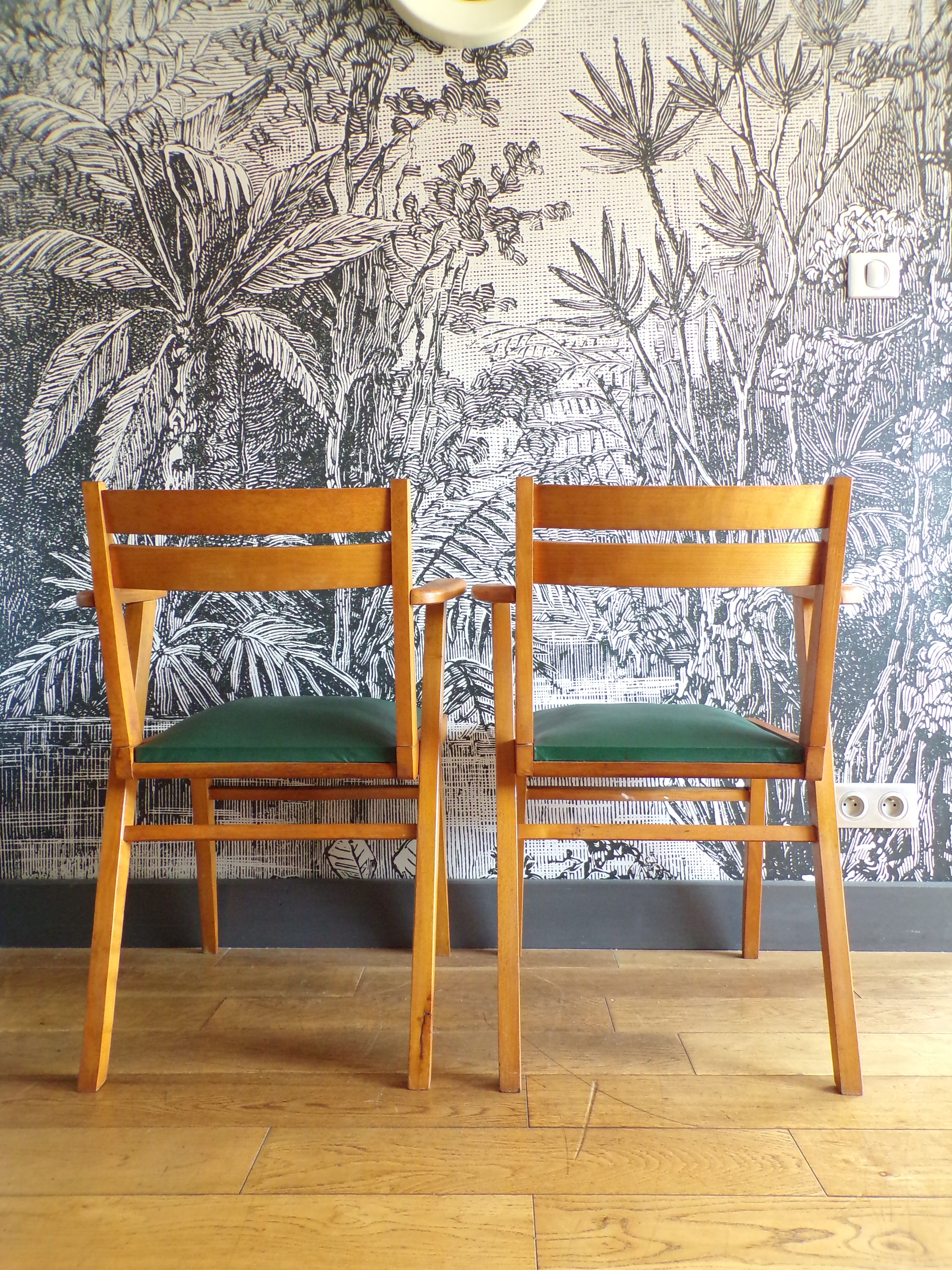 Pair armchairs 1960