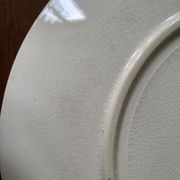 Flat plates Sarreguemines Iron Earth model Blue favorite