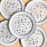 Dessert plates Creil Montereau 40's