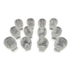 12 St Louis crystal liqueur goblets/glasses, 19th century