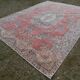 Distresssed oversize Turkish Oushak rug 245x345 cm