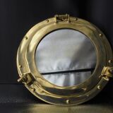 Brass porthole mirror 28,5x28,5cm