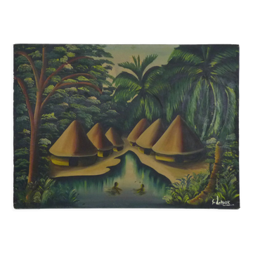 Oil on canvas signed s.demouk