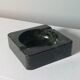Vintage handmade ashtray in black marble