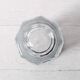 Small Vase / Vintage Clear Leaf Pattern Textured Glass Flower Vase Fidenza