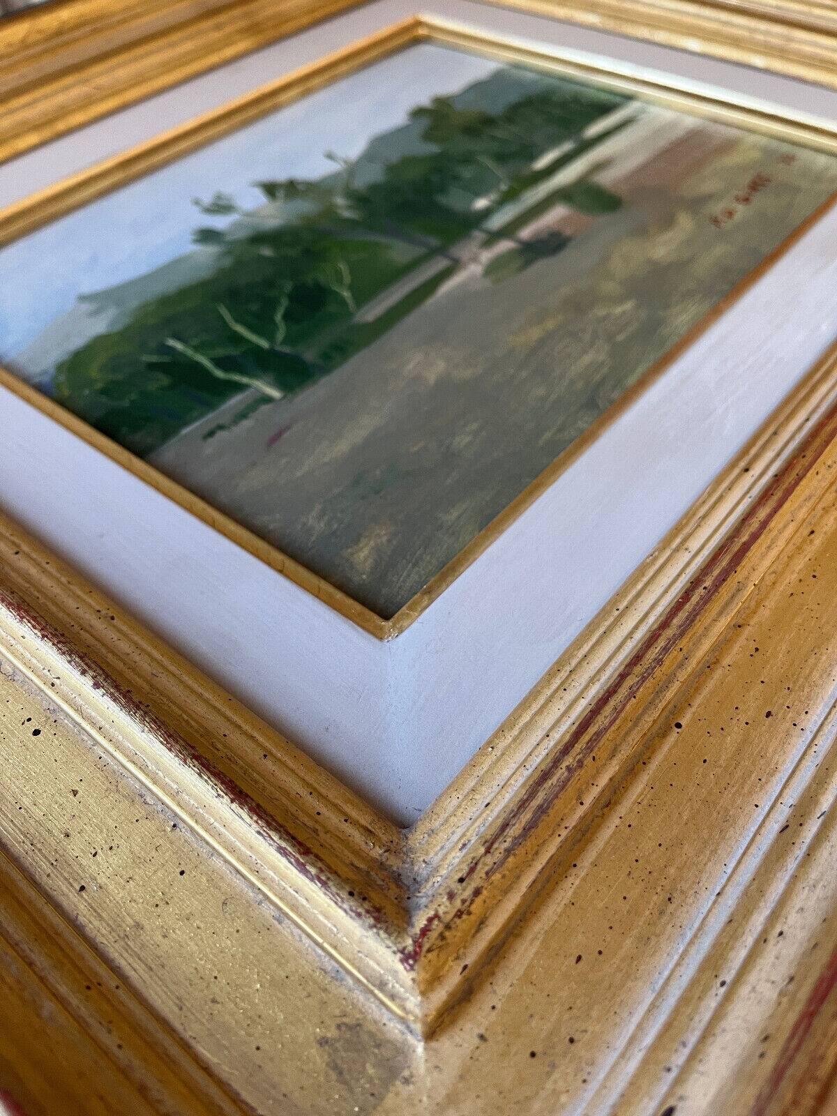 Painting HST/P Pierre Dominique GIESS (1943-2011) "Torre Lodones" Spain