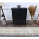 Vintage Turkish Oushak handmade wool cotton yellow runner rug 78x328
