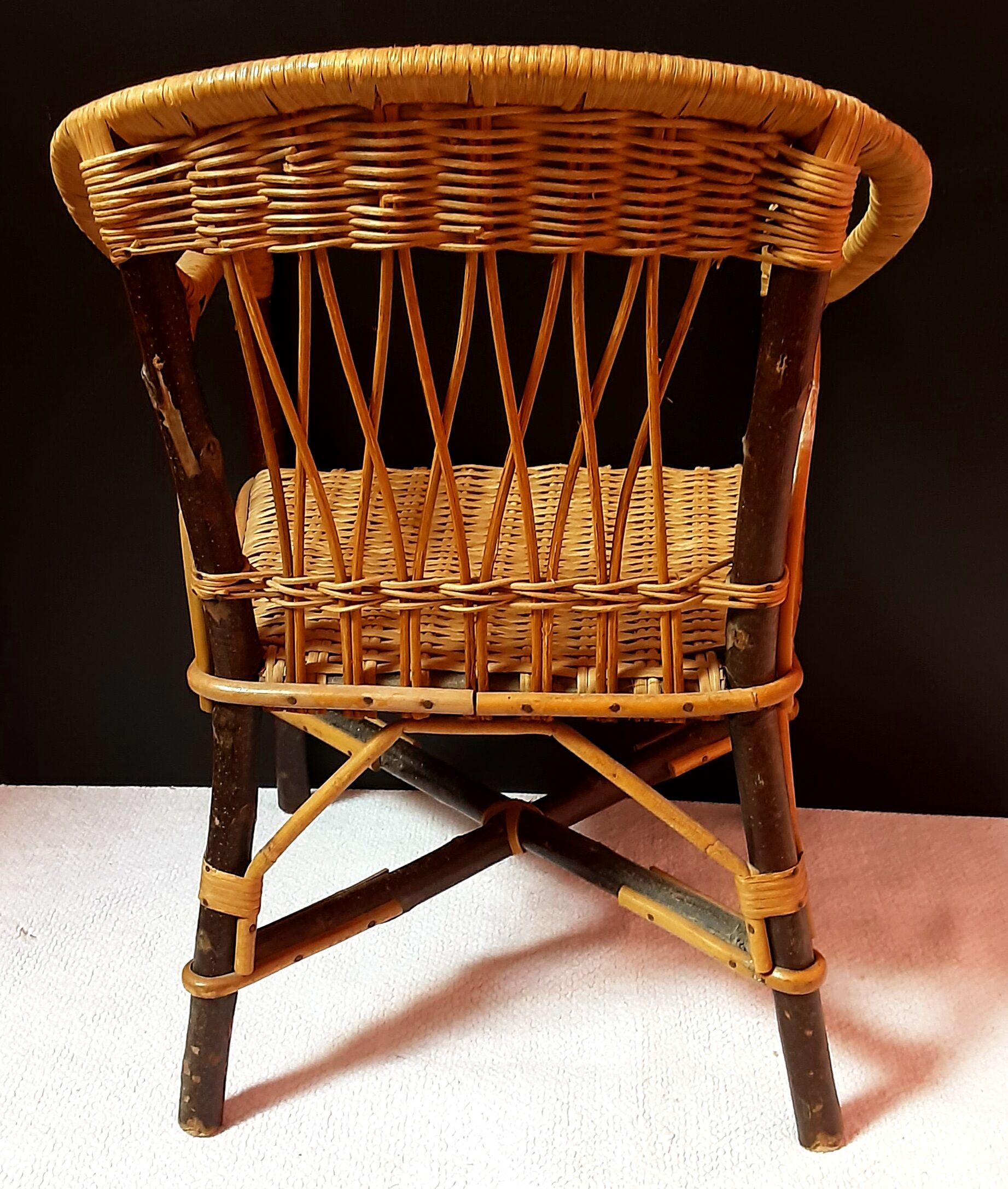 Children's rattan chair