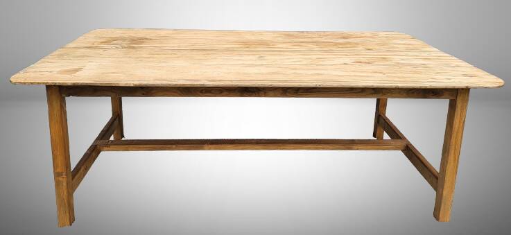 19th century draper's table chestnut 220X119