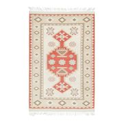 Vintage Turkish Oushak Handmade Wool Cotton Beige Area Rug 115x179