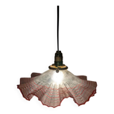 Frosted satin glass vintage pendant light