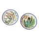 2 assiettes plates faïence émaillée Choisy le Roi Escalier de Cristal