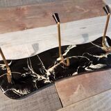 Wall coat rack "Marble" 1950s
