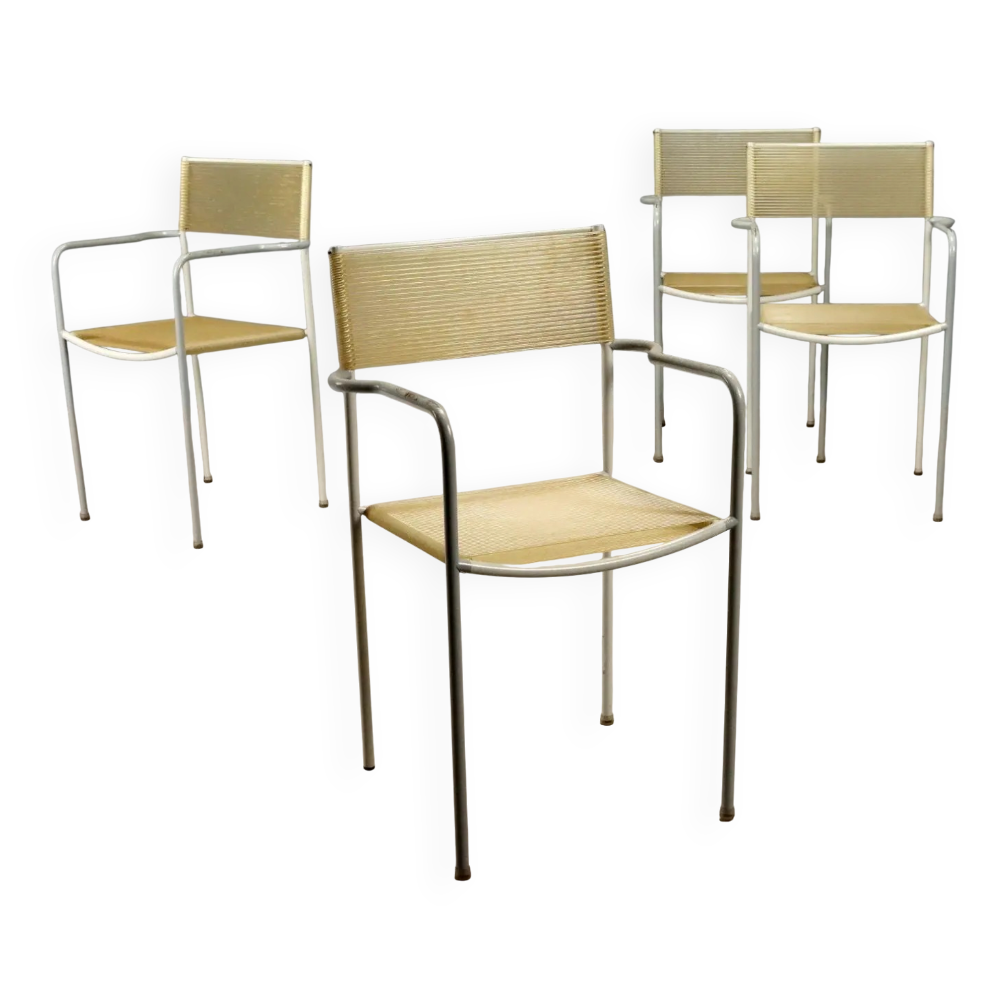 Alias Spaghetti chairs vintage design G. Belotti Italy 1980s-1990s