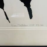 Original screenprint alan fletcher – "cats" – signed & numbered (59/100)