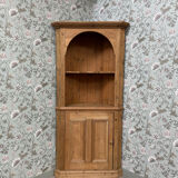 Vintage corner cabinet / pine corner cabinet
