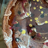 Glazed ceramic salad bowl