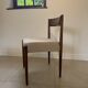 wooden chair with new upholstery