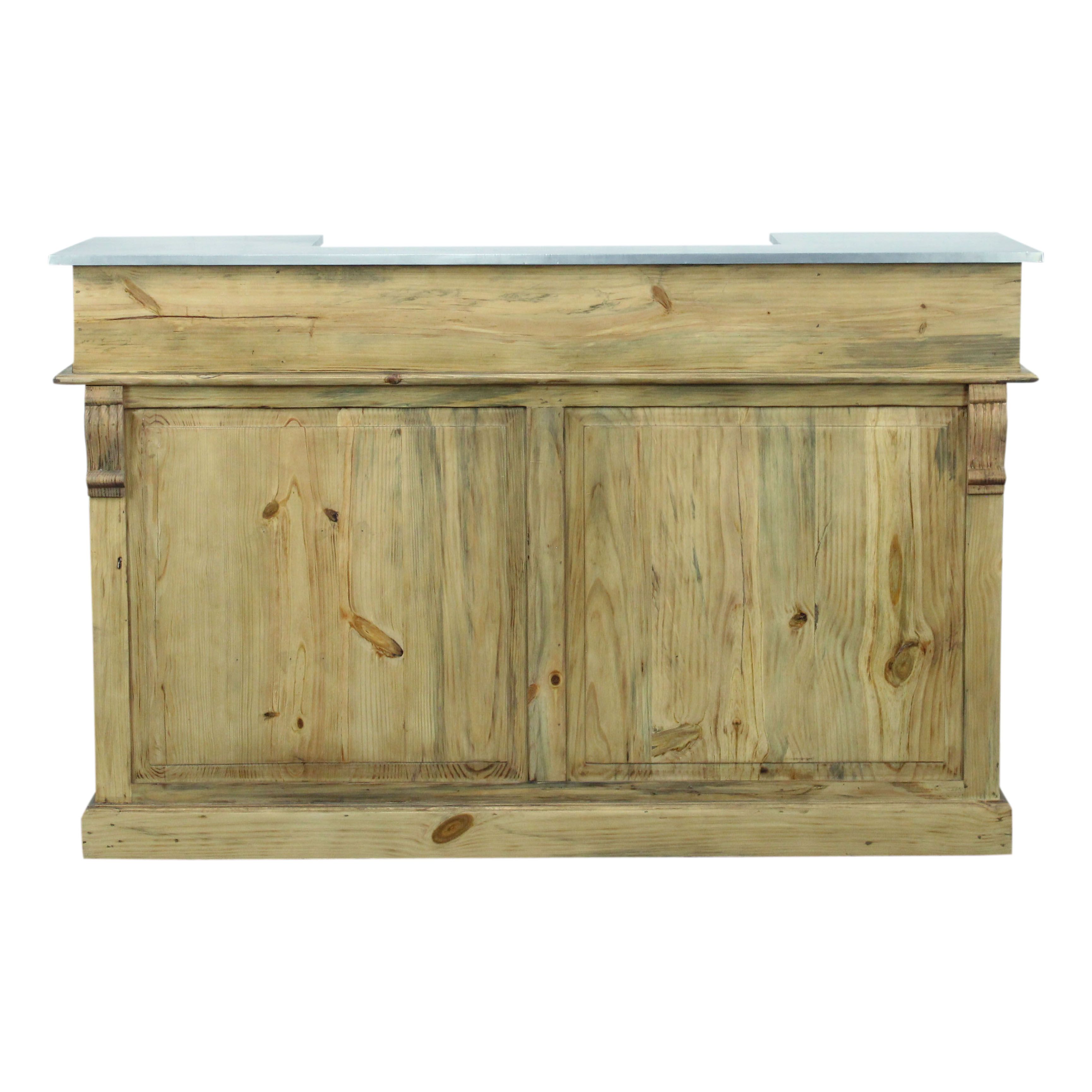Industrial bar in solid wood