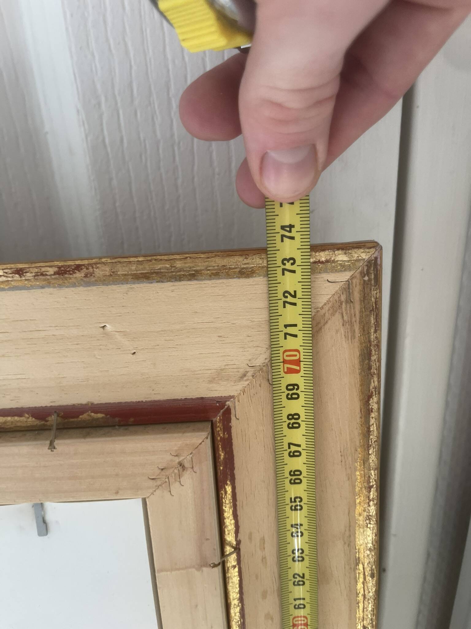 Old Oil Painting Frame Gold Provence Mediterranean Italy