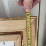 Old Oil Painting Frame Gold Provence Mediterranean Italy