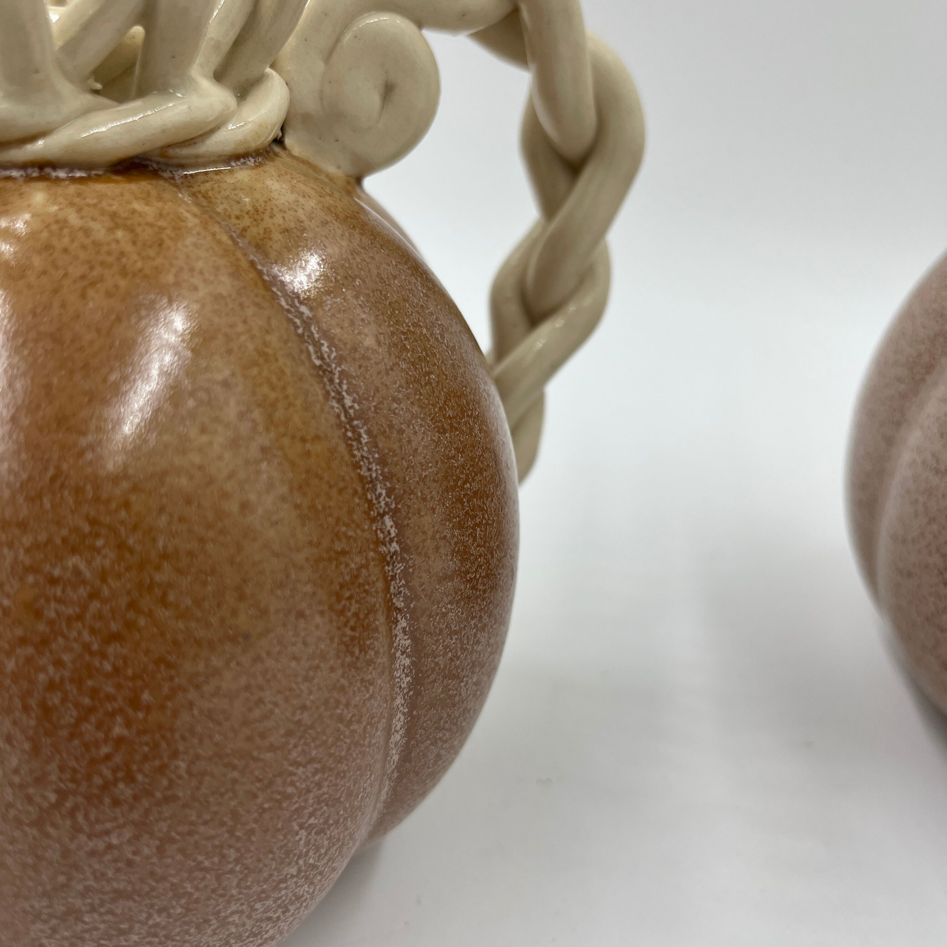Duo of art deco vase earthenware Thulin