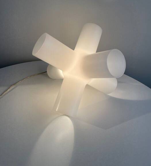 Suspension • Table Lamp • Crosslight White • Jan Melis & Ben Oostrum • 1998