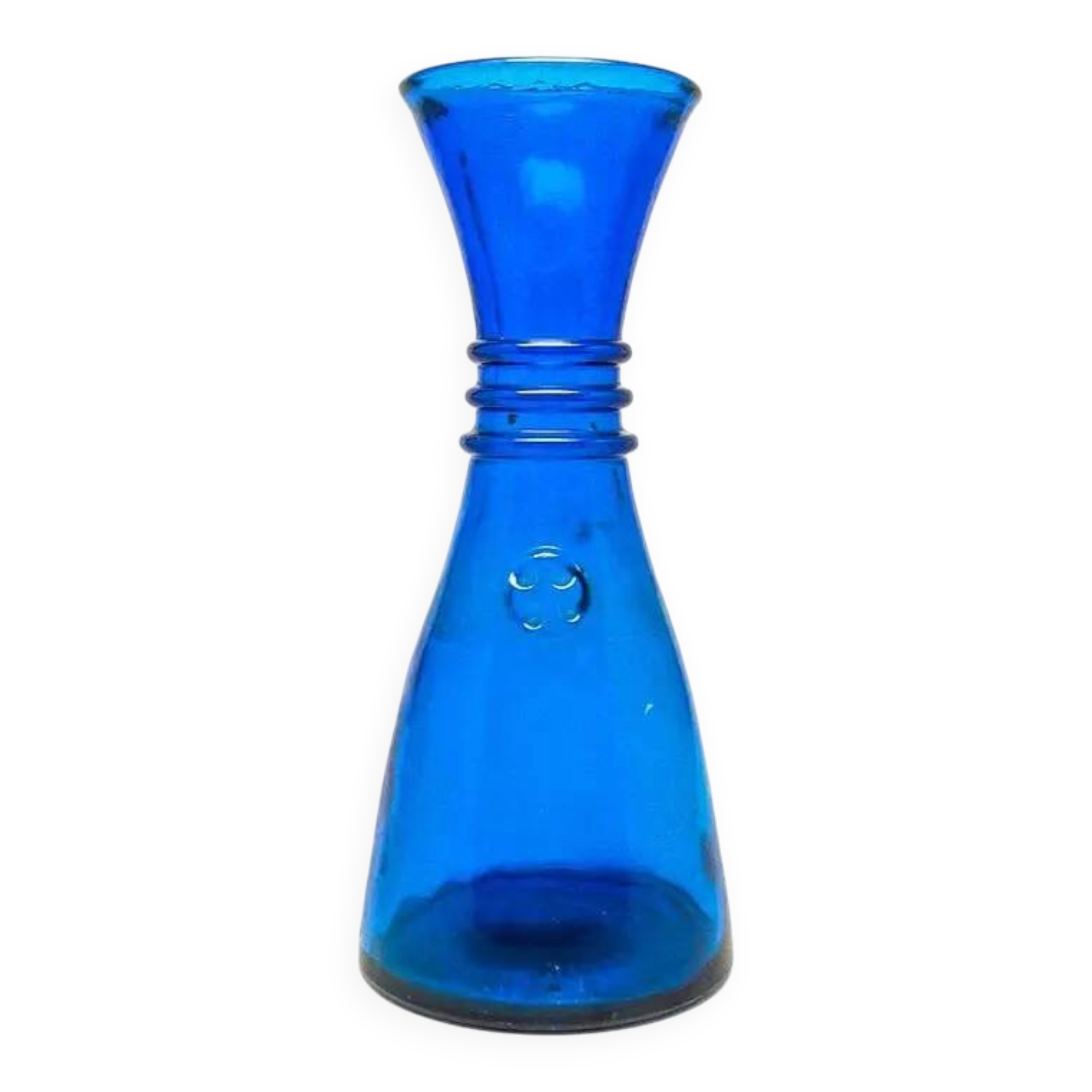 Mid-century modern vase, cobalt glass, Sweden, 1970s