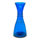 Mid-century modern vase, cobalt glass, Sweden, 1970s