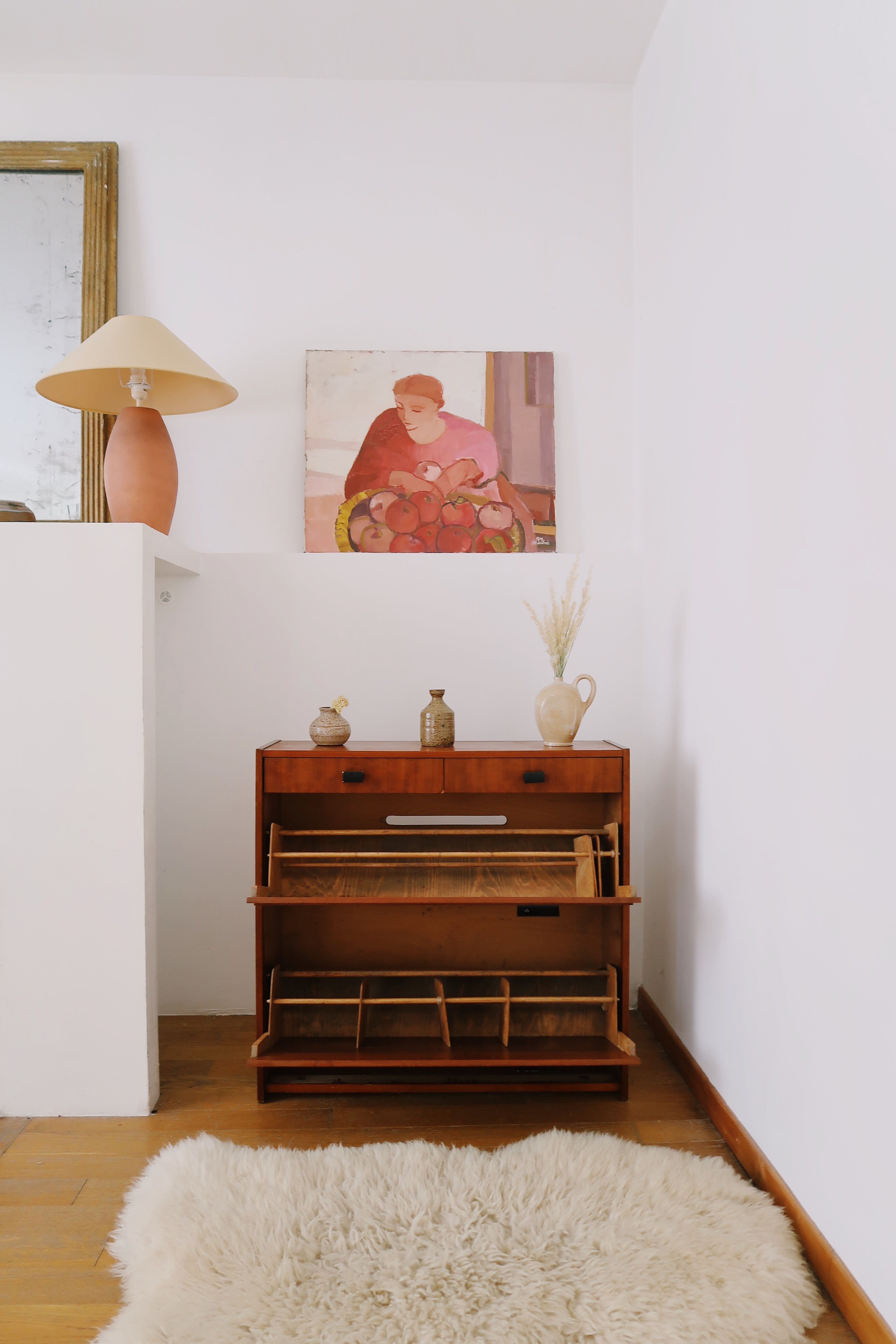 Scandinavian shoe cabinet