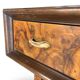 Italian burl walnut art deco console table, 1930s.