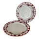 Lot de deux assiettes plates Magnolia St Amand