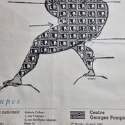 Exhibition poster after Louise Bourgeois, prints, drawings Center Georges Pompidou, 1995