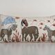Vintage embroidered cushion cover 46x86 cm