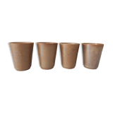 Set of 4 vintage DIGOIN stamped cups