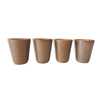 Set of 4 vintage DIGOIN stamped cups