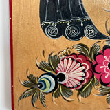 Vintage wood painting