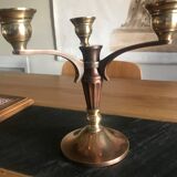 Three-pointed brass chandelier