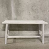 Weathered wooden bench