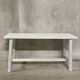 Weathered wooden bench
