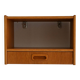 1960s Scandinavian oak wall-mounted nightstand